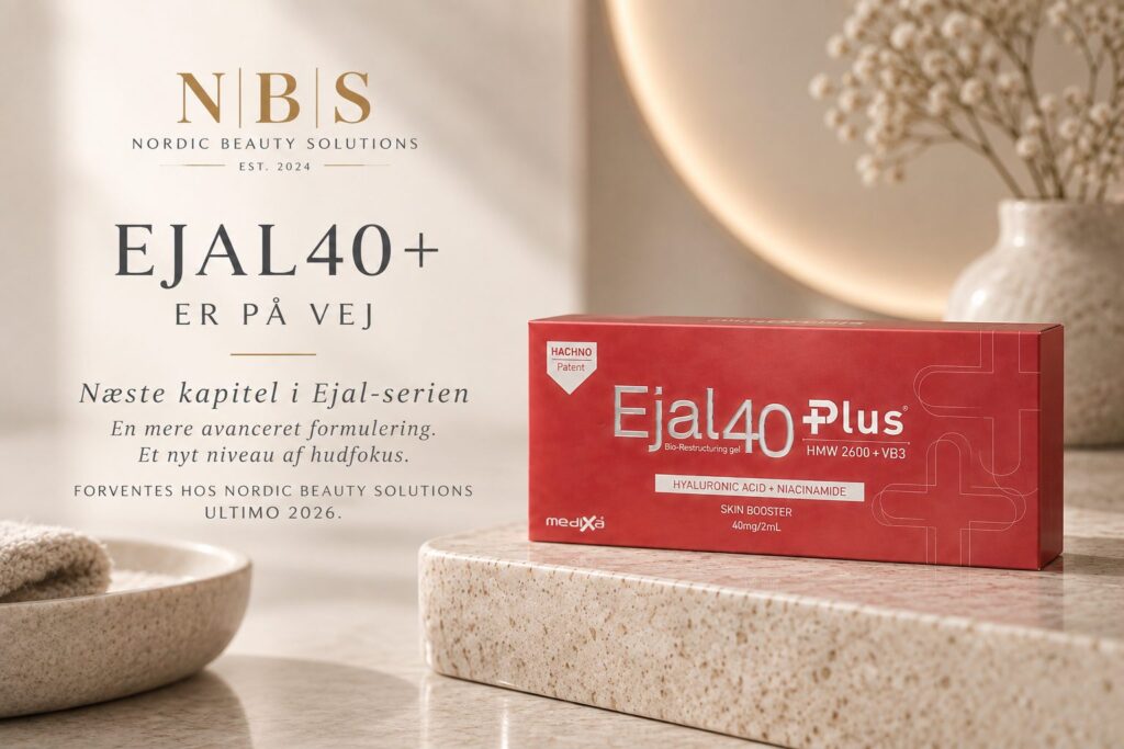 Ejal40 Plus skinbooster-æske – Ejal40+ er på vej hos Nordic Beauty Solutions