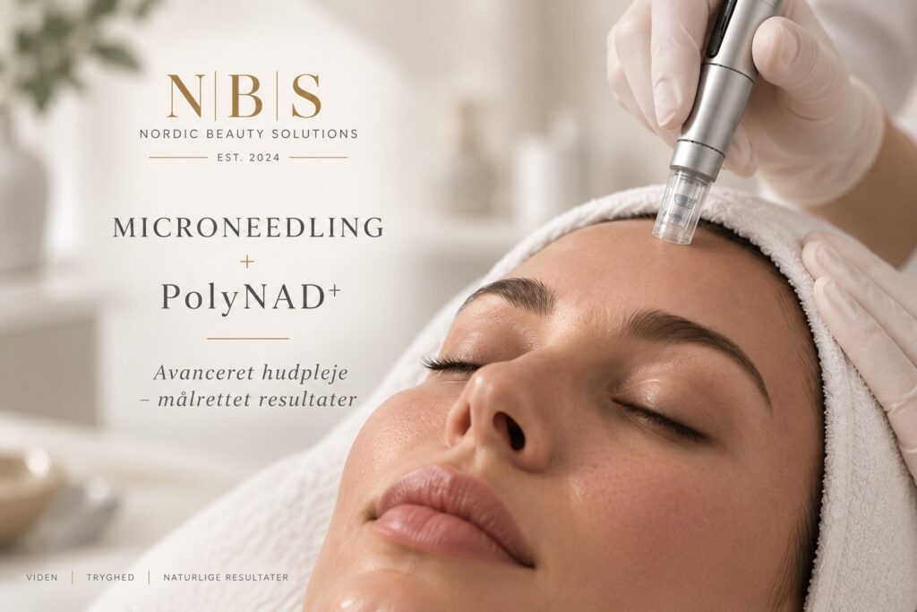 Microneedling-behandling med PolyNAD+ hos Nordic Beauty Solutions